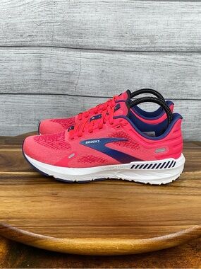Brooks Launch GTS 9 Pink Blue Running Shoes 1203741B604 Women’s Sneaker Size 7